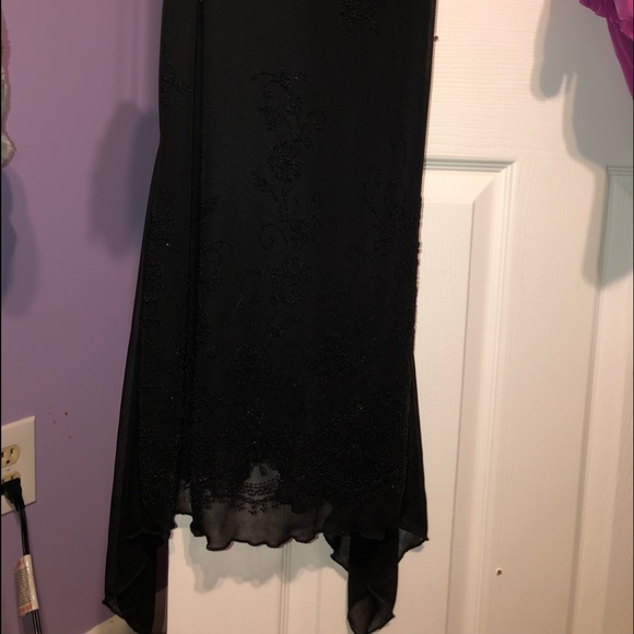 BLACK WEDDING/ EVENING GOWN DRESS - Picture 2 of 6